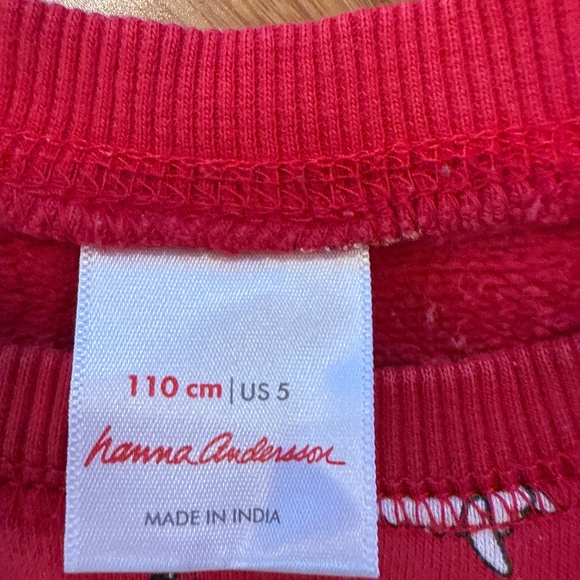 Hanna Andersson Red Llama Sweater - Picture 4 of 5